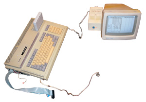 Доработанный компьютер Электроника МС1502 во включенном состоянии