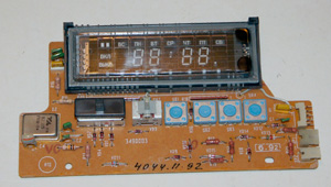 Видеомагнитофон Электроника ВМ-12 вид на плату таймера и часов